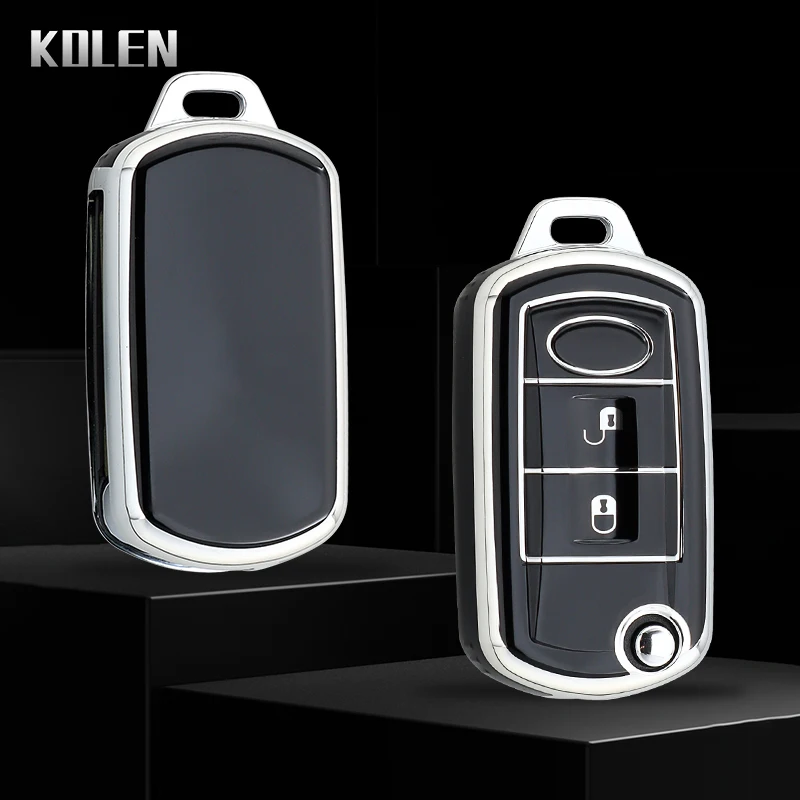 New TPU Car Flip Key Case Cover Shell For Land Rover Range Rover Sport LR3 Discovery 3 3 Buttons Portected Fob Bag Accessories