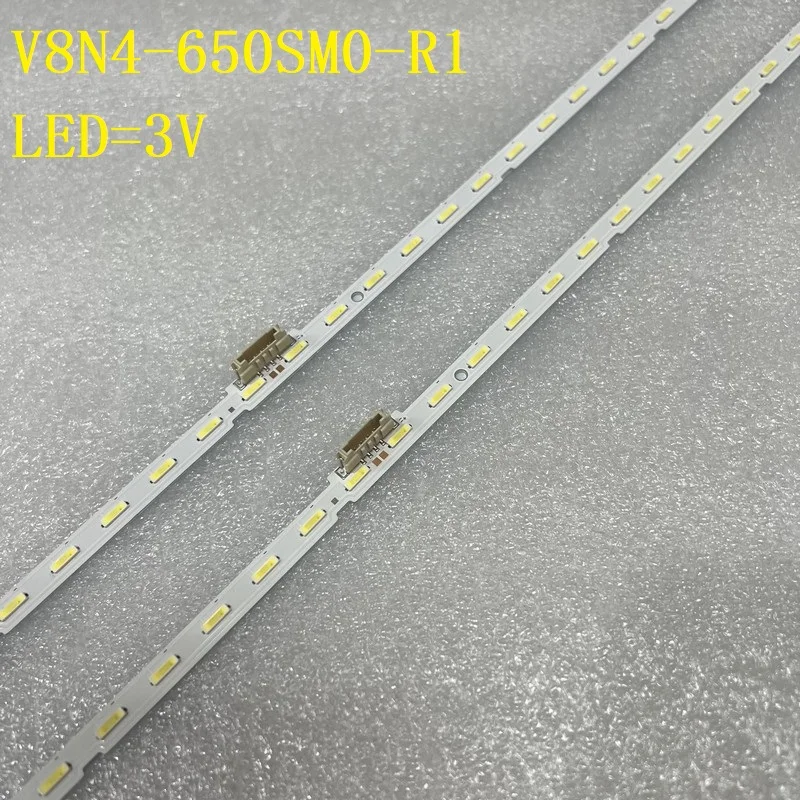 

54LED(3v)LED Strip For Samsung V8N4-650SM0-R1 UN65NU7500 UN65NU7400 UE65RU7400U UE65NU7500 UE65NU7400 UA65RU8000 UA65RU7400