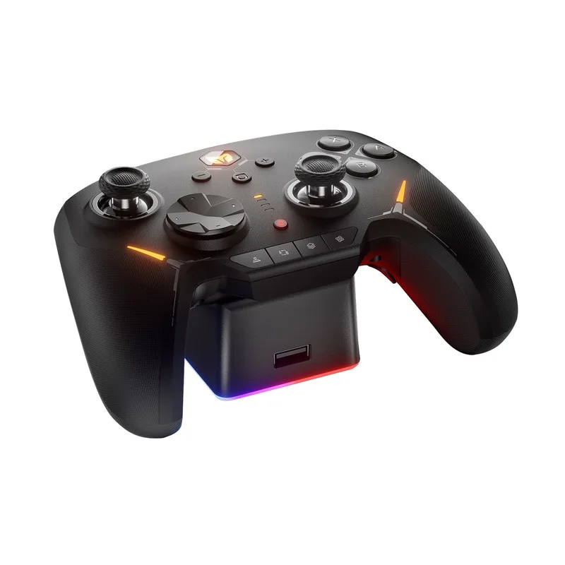 C2 Gamepad totalmente mecánico con cable Bluetooth, modo Dual, giroscopio de 6 ejes, compatible con Pc, teléfono móvil Apple, teléfono móvil Android