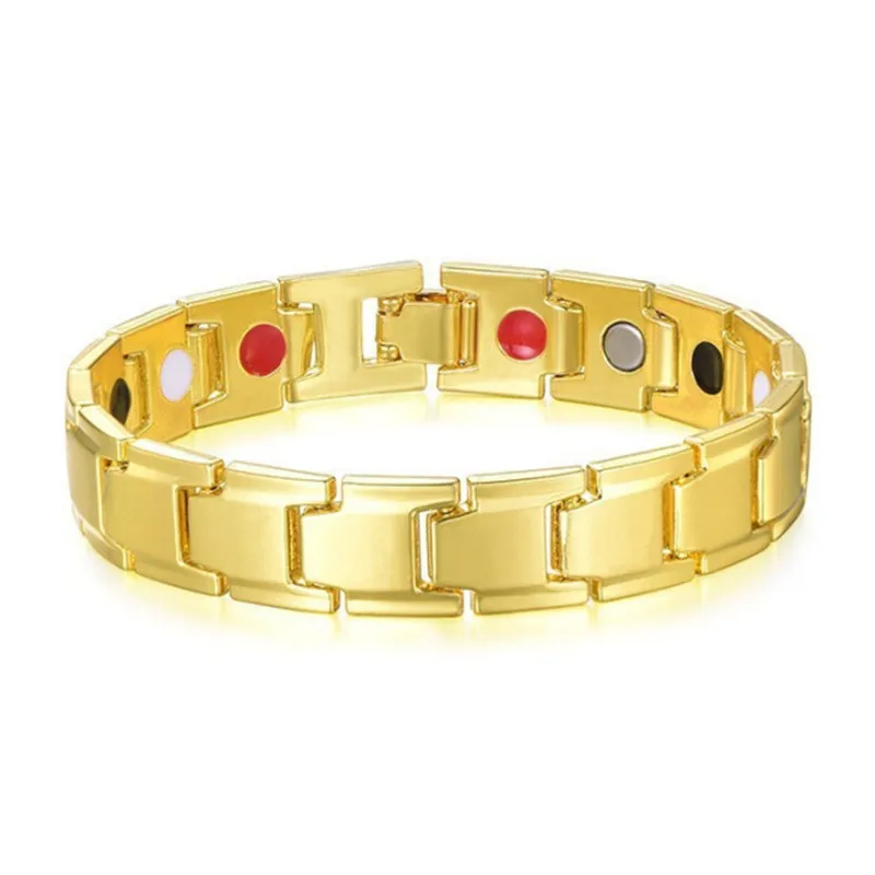 Trendy Stylish Men Strength Therapy Bracelet Adjustable Health Sleep Better Energy Bio Magnetic Bracelets Bangles for Male Gift image 3