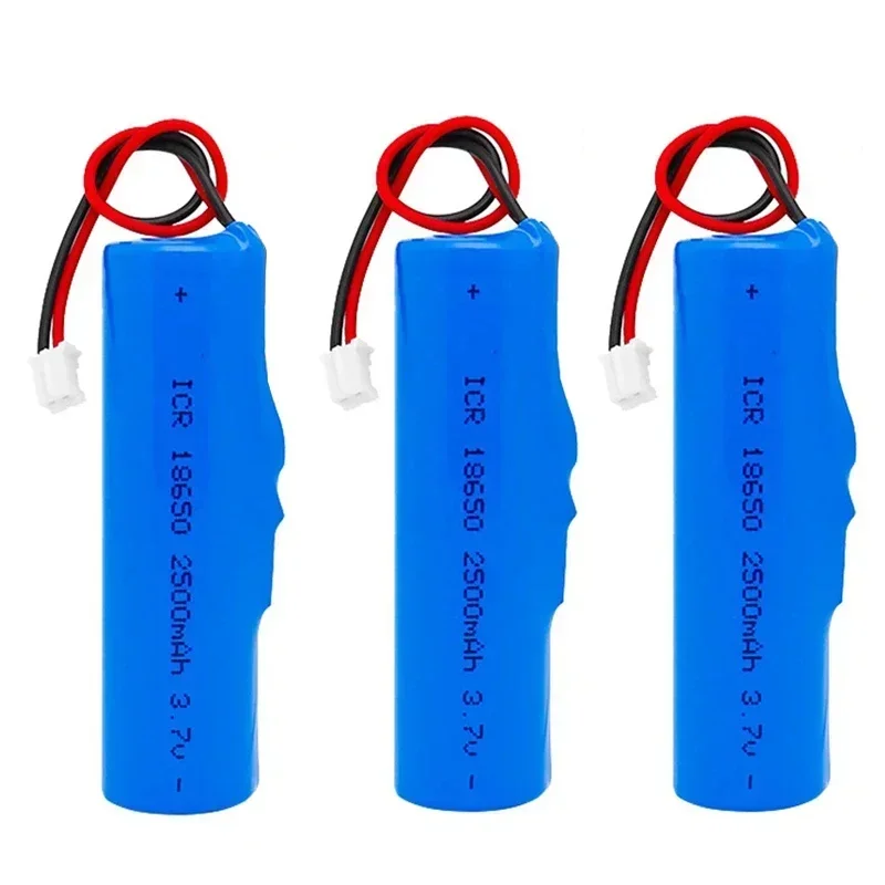 3.7 فولت 18650 2600 مللي أمبير بطارية ليثيوم قابلة للشحن ل مصباح ليد سمّاعات بلوتوث ماكينات حلاقة مشابك شعر بطاريات PH2.0-2P التوصيل