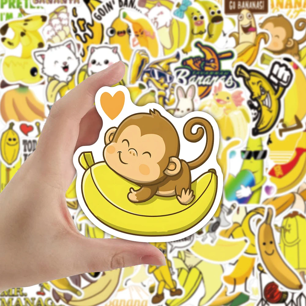 10/30/60pcs adesivi animali Banana Kawaii ragazze decalcomanie impermeabili Graffiti bagagli Scrapbooking telefono simpatici adesivi per bambini giocattoli