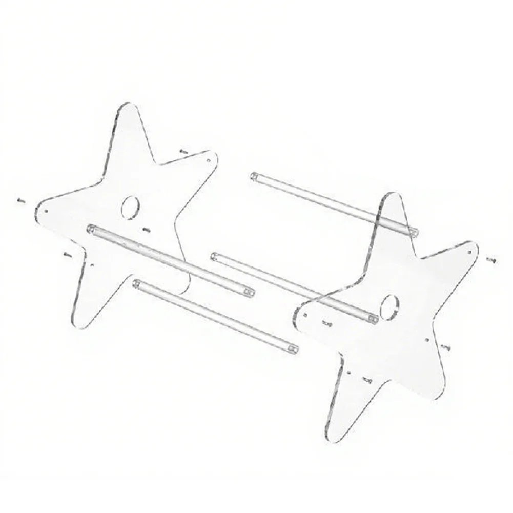 Clear Acrylic Record Organizer Rack for Storing Vinyl Albums and CDs to Enhance Room Decor and Provide Easy Access