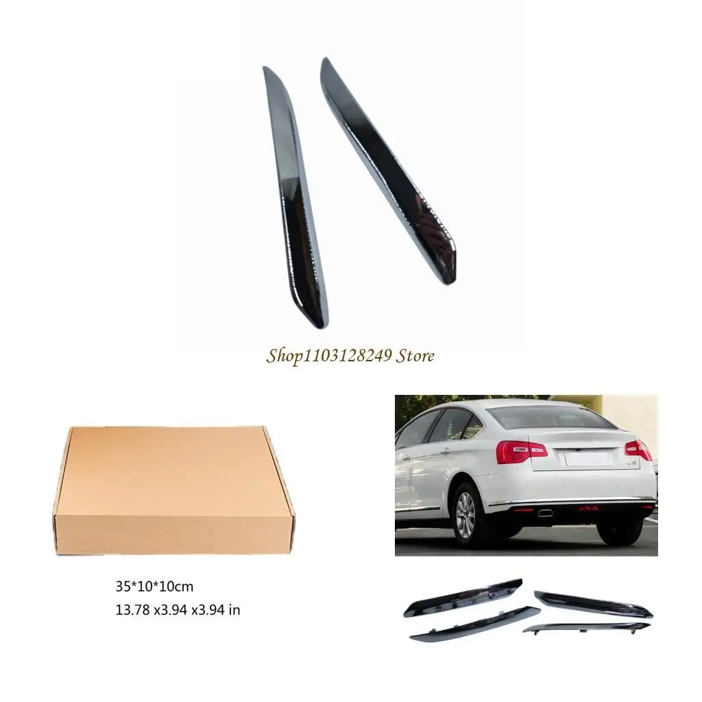 

N5KD Front Rear Bumper Protective Trim Set Car Exterior Accent Strips set for C5