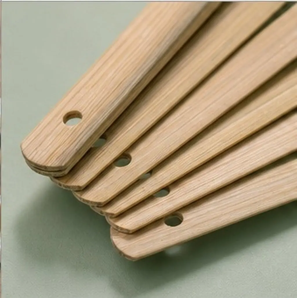20Pcs Bamboo Folding Fan Frame Handheld Handles Paintable DIY Paper Fan Making Kit Dance Cosplay Performance Props Craft
