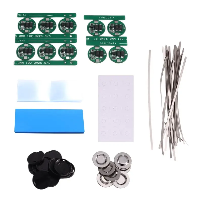 Hot-10Set 18650 Li- Universal Dual MOS Protection Board 18650 Cylindrical Li- Cell BMS Battery Protection Board