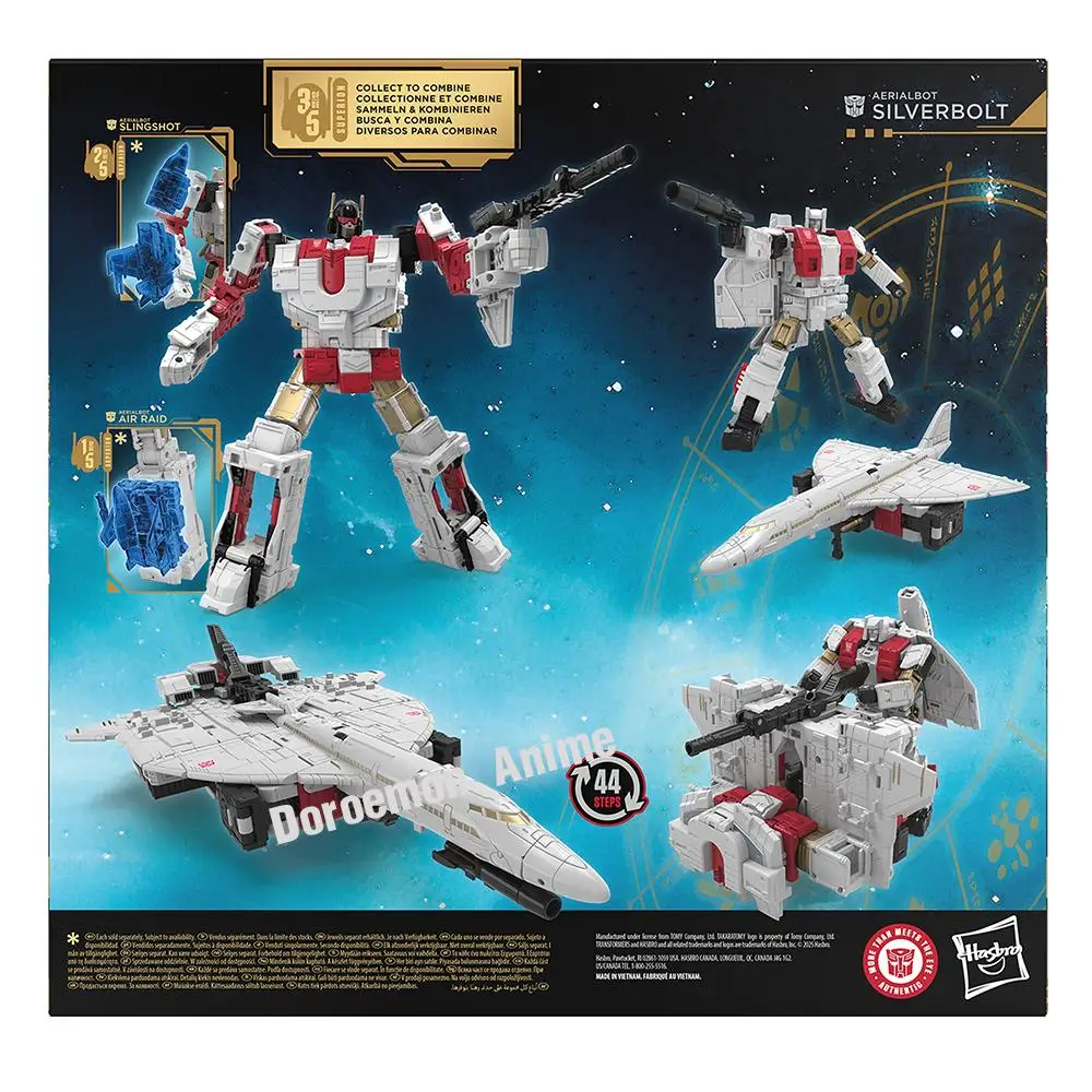 Disponibile originale Hasbro Transformers Age of The Primes Commander Class Aerialbot Silverbolt 17 cm Movie Action Figure Model Gift