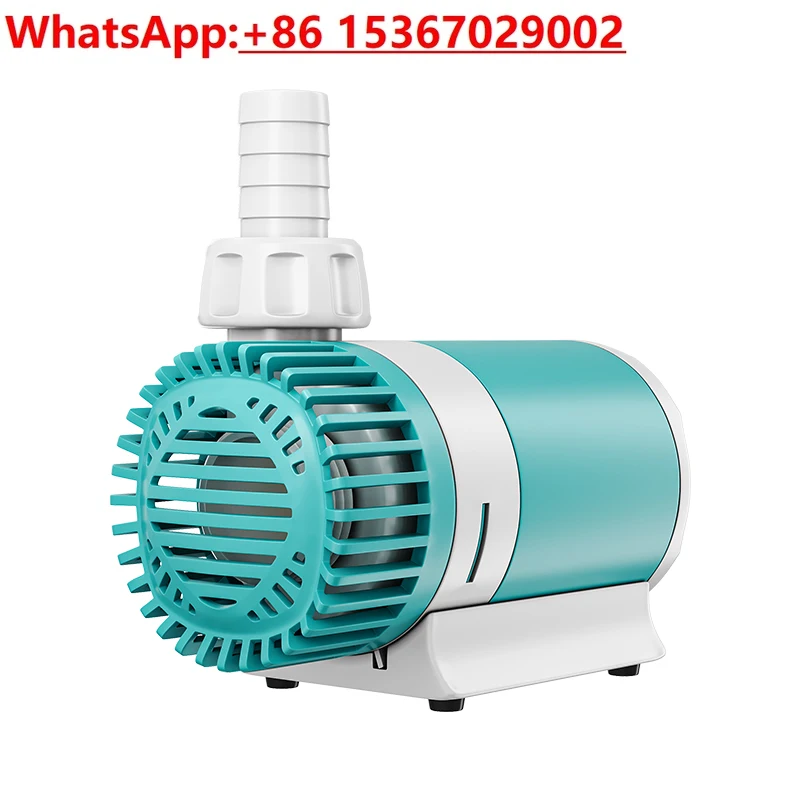 

Flow adjustable, self-generated variable frequency fish tank pump Small quiet fish pond submersible pump Amphibious circulating