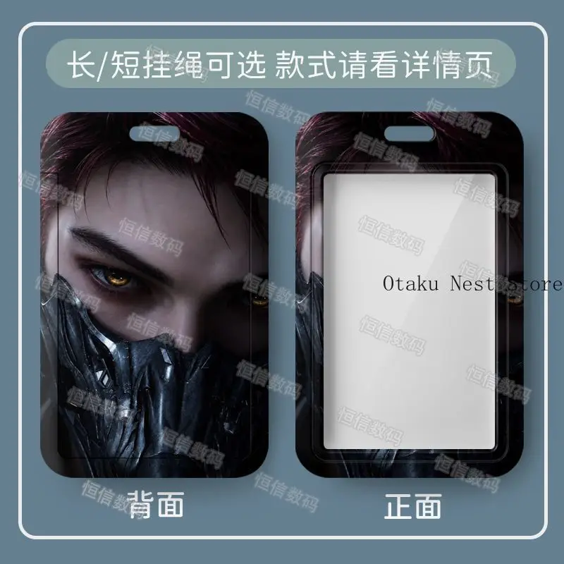 Anime Love and Deepspace Valko Credit Card Holder Bus Card Cover Case Cartoon Charm Pendant Keychain Student Gift Cosplay view 4