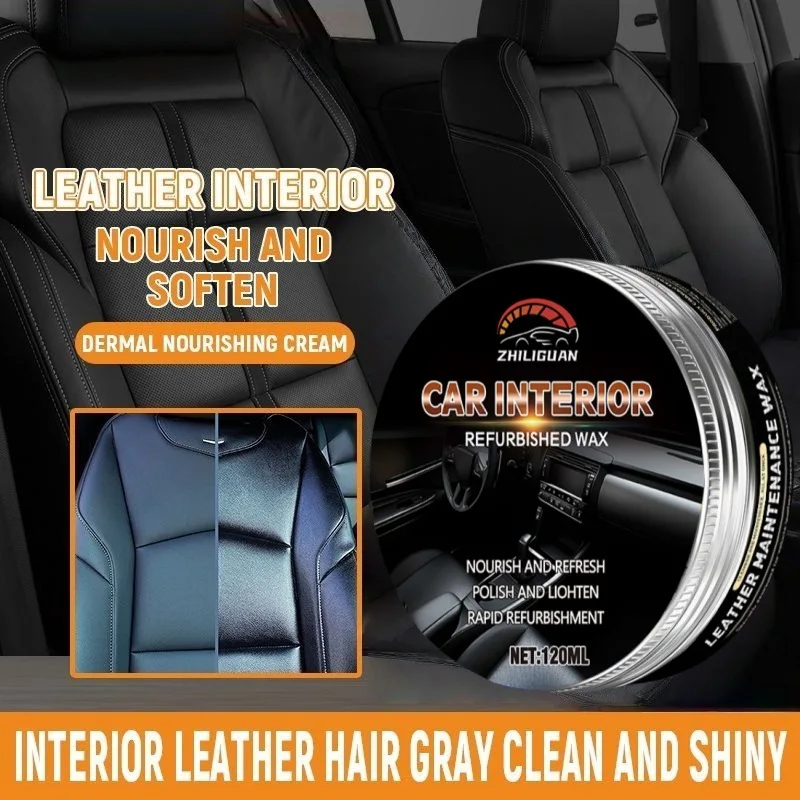 Car Interior Renovation Leather Nourishing Paste Cream Interior Coating Agent Car Cleaning & Maintenance Agent Care Detailing