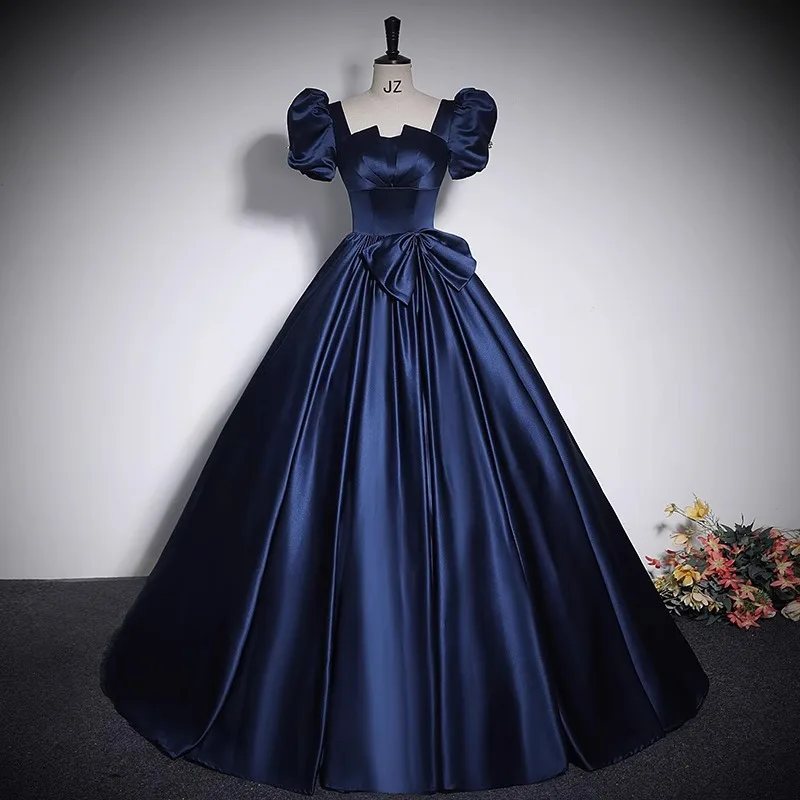 Customized New Satin Ball Gown Quinceanera Dresses Prom Party Birthday Gowns Formal Occasion Vestido De 15 Anos Sweet 16