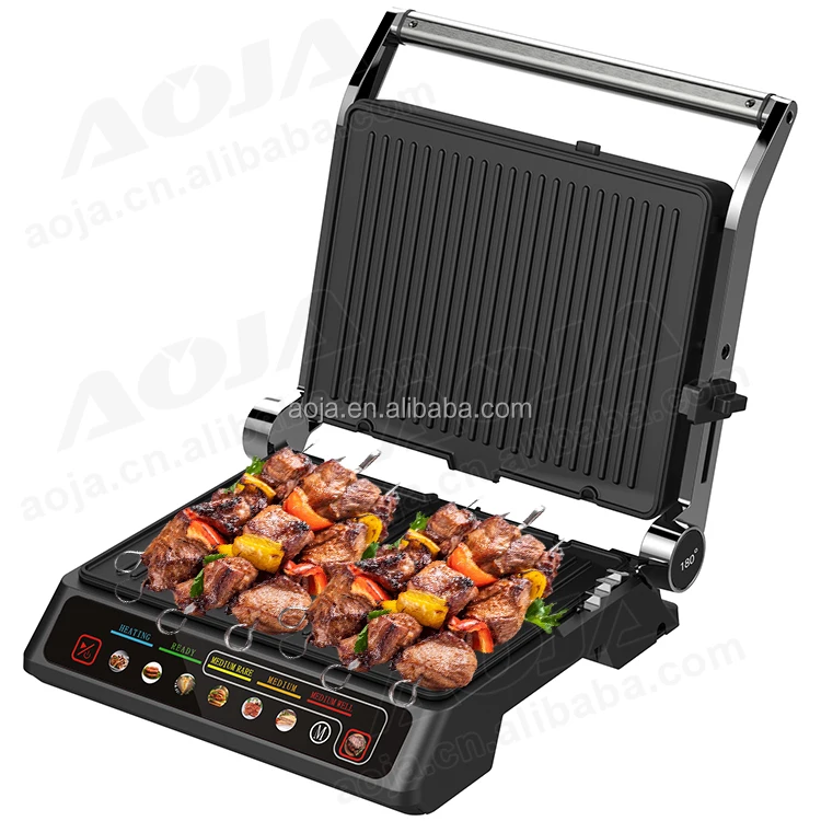 

2000W BBQ Grill Kitchen Appliances Barbecue Electric Grill Sandwich Press Digital Contact Grill/Panini/Sandwich Maker