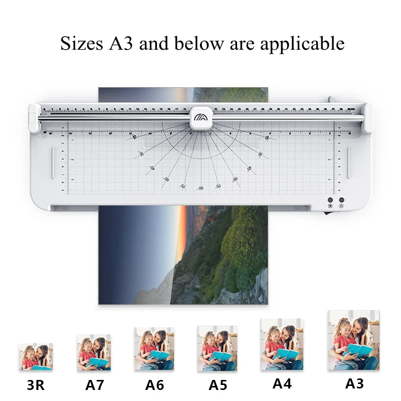 A3 Presses Machine  A4  Cold and Hot Laminating  Small Laminator Menu Document Photo Sealing Machine 110V 220V FN337