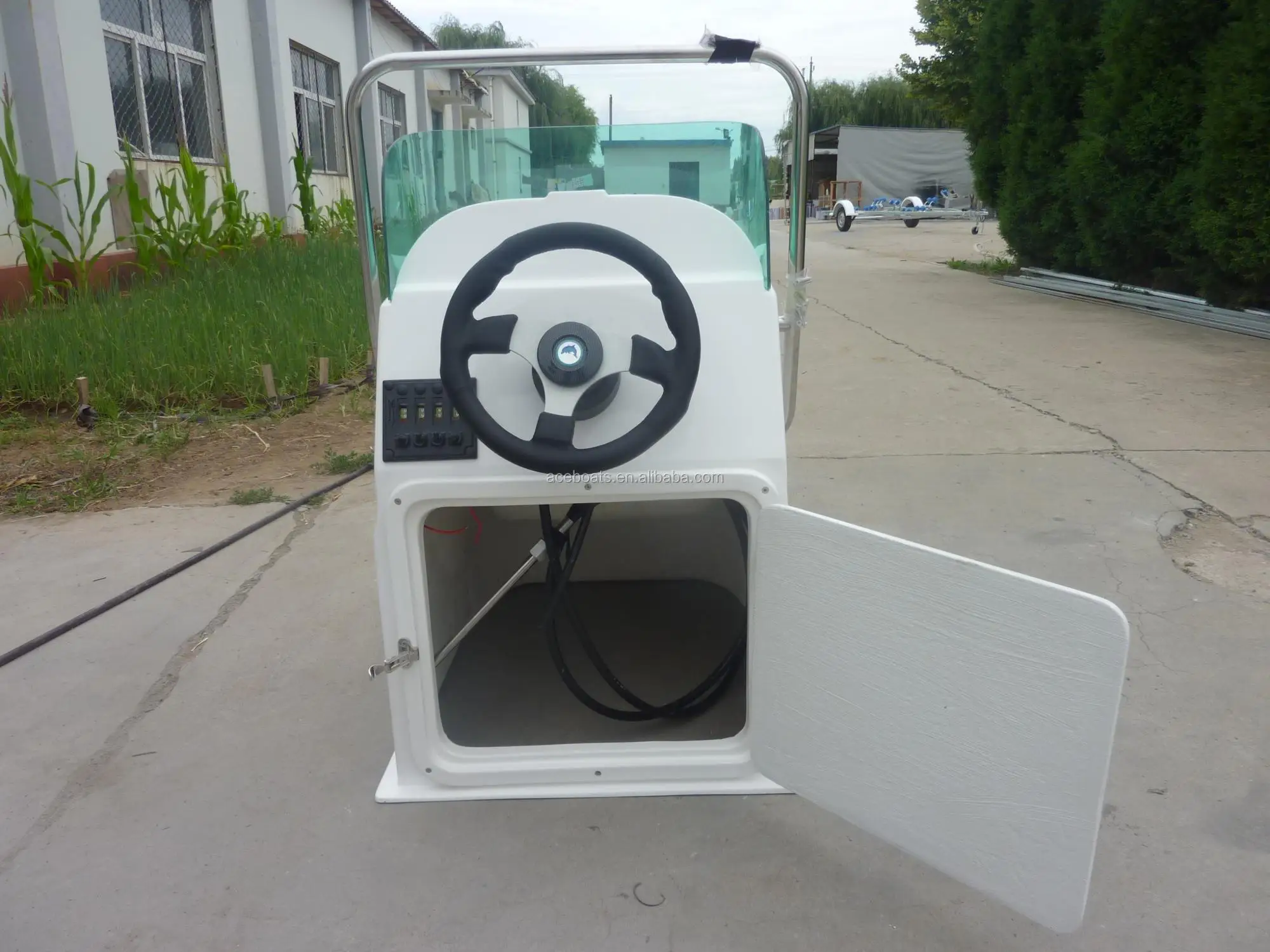 【Más vendido】Califo inflable de fibra de vidrio RIB-420 para Kayak, barco eléctrico para Surf y Rafting, casco para barco de pesca para remo y venta