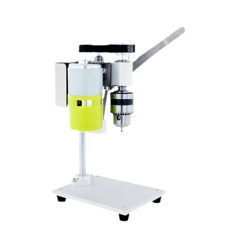 Household miniature mini desktop bench drill, watch repair desktop high-precision DC variable speed punching electric drill