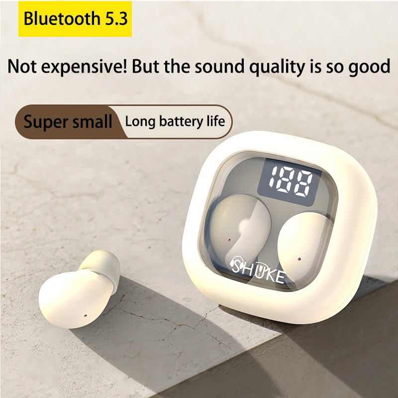 For Android, Apple Wireless Headphones, in-ear，Invisible，HIFI Music Headset, Men and Women Sleep Universal Wireless Earbuds