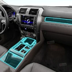 For Lexus GX 400 460 2010-2023 Gearbox Panel Navigation Screen Automotive Interior TPU Protective Film Anti-Scratch Sticker