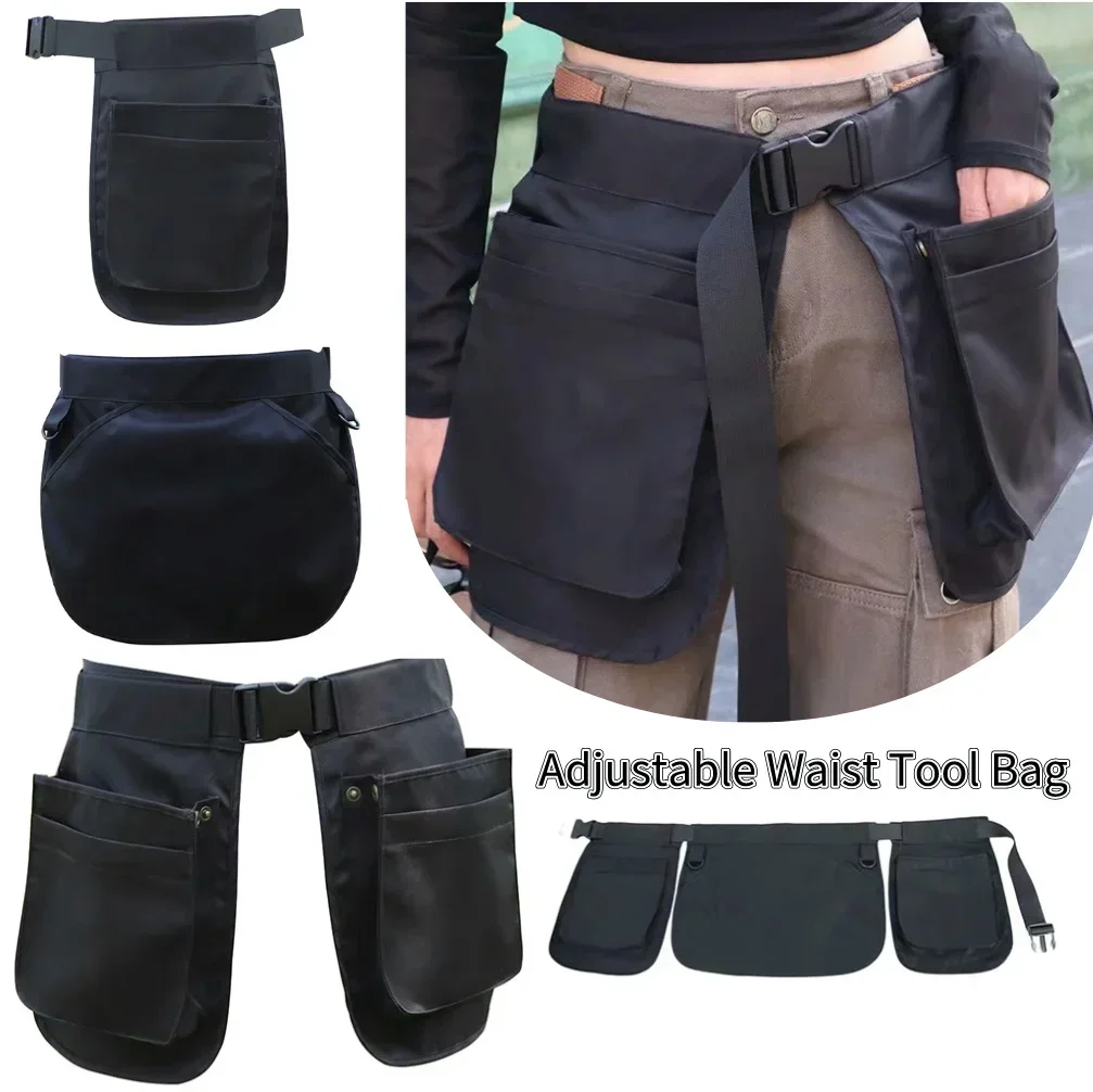 Outdoor hiking mountaineering bag multifunctional multi-pocket bag canvas apron ins bag function bag Large Capacity Waist Pack