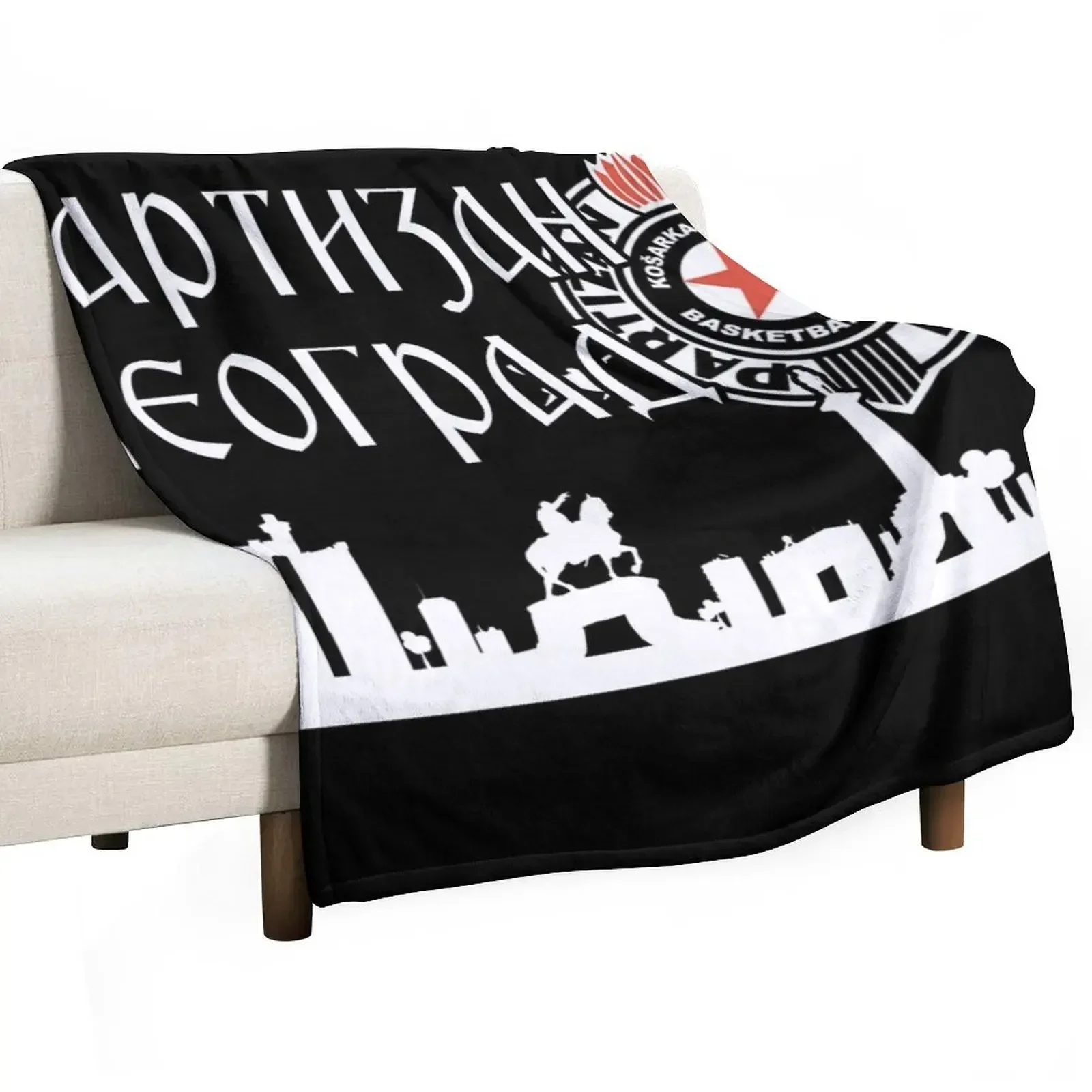 

Partizan Beograd Throw Blanket Tourist Blankets For Baby Summer Beddings Designers Blankets