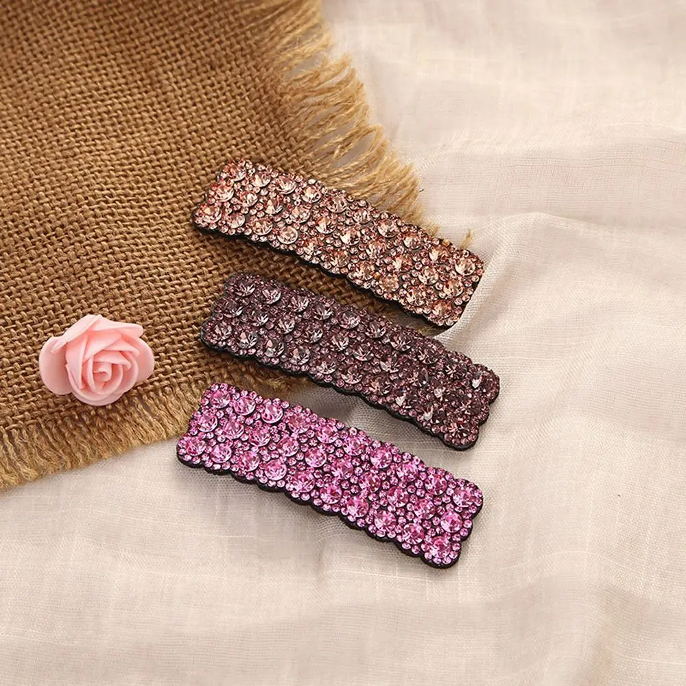 

Tools Women Barrettes Hair Side Clip Brided Hairpin Korean Style Crystal Hair Clip Rhinestone Bb Clip Zircon Shiny Hairpin