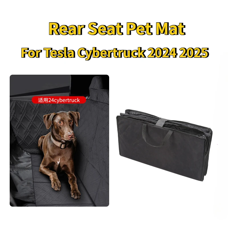 

Чехол на сиденье для собаки Tesla Cybertruck 2024 2025, водонепроницаемый чехол на автомобильное сиденье для собаки, дорожный коврик для багажника автомобиля, вкладыш для грузового багажника, автомобильные аксессуары