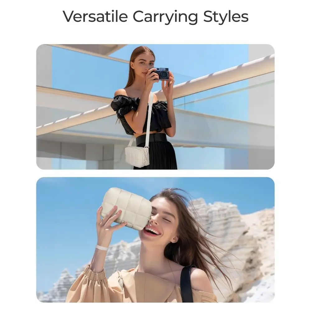 2 Carrying Ways Digital Camera Case Puffy Lightweight Camera Insert Pouch Soft Thickened Camera Protective Cover