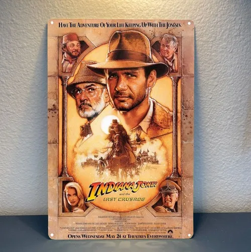Last Crusade Movie Metallposter Blechschild 20x30cm Aluminiumplatte