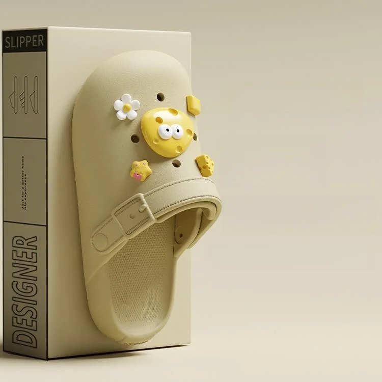 

Thi Bot Crocodile oes Women's Summer Outdoor Indoor Home Anti-Slip Slip-On Slippers Men's Winter Comfortable Convenient