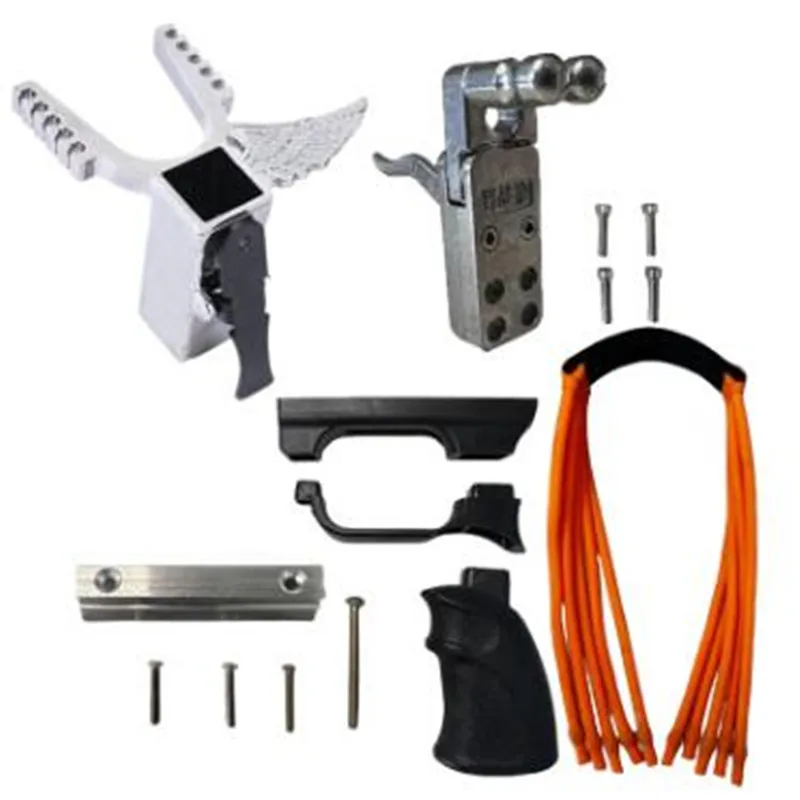 اكسسوارات مقلاع في الهواء الطلق ، قوية ، 10 حبلا ، شريط مطاطي مستدير ، الكرة Bowhead ، الزناد الفولاذ المقاوم للصدأ ، ألعاب ممتعة ، عدد وأدوات ، جديد #1