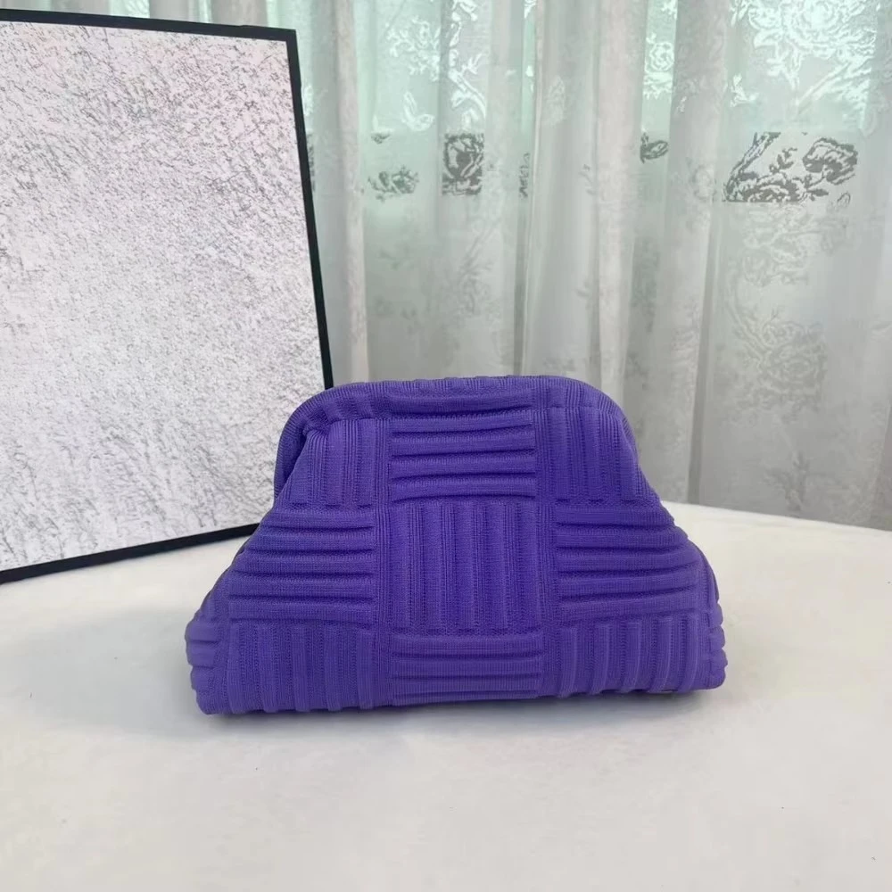 Europäische und amerikanische Bestseller-Clutch-Tasche mit großem Fassungsvermögen, vielseitigem Strickmuster, für den Alltag und den Abend. – Detail 8
