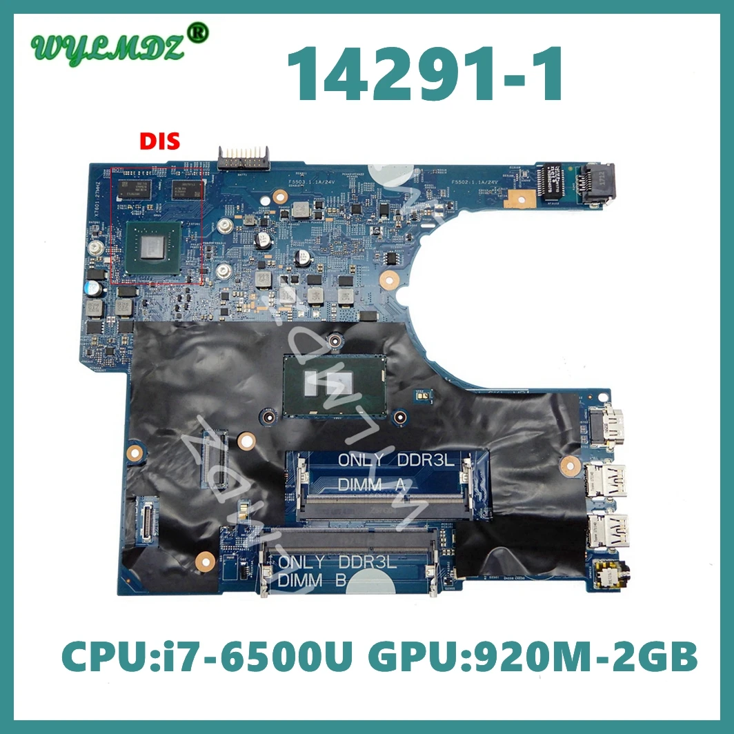 

14291-1 With i7-6th Gen CPU Notebook Mainboard For DELL Latitude 3470 3570 Laptop Motherboard Tested OK