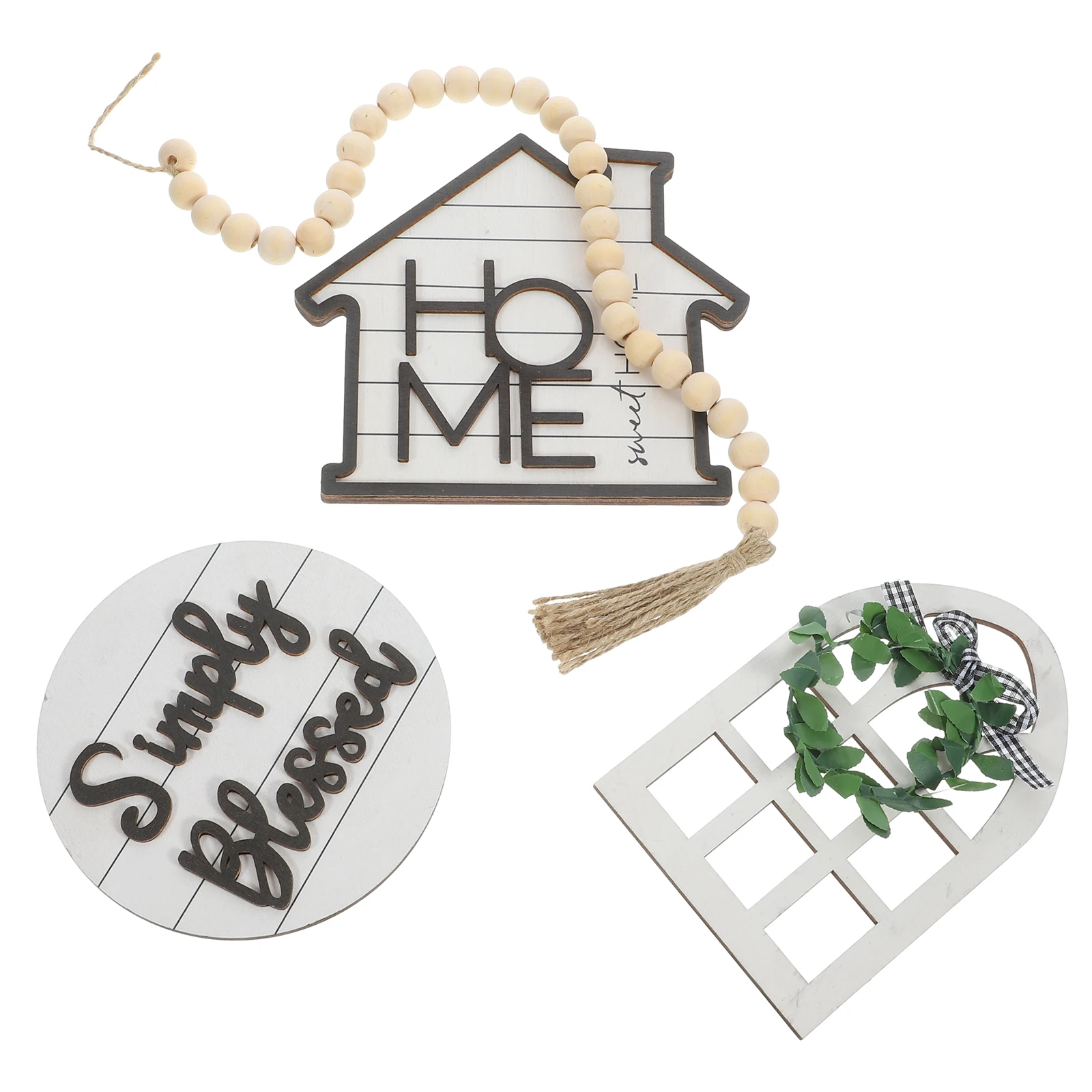 

Wooden Garland Tray Rustic Kitchen Table Decor Tiered Farmhouse Decoration Home Stand Natural Wood Sign Living Room