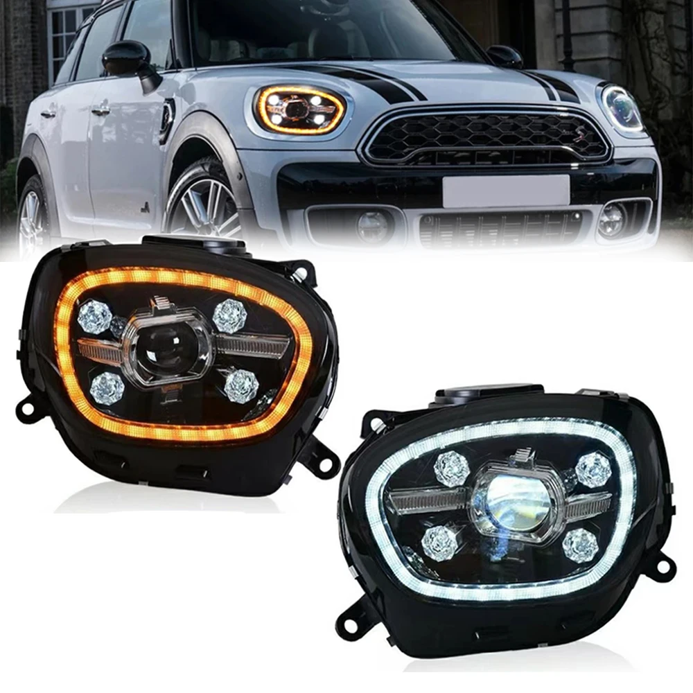 Car Styling for MINI Countryman F60 Headlights 2017-2019 F60 LED Headlight DRL Head Lamp LED Projector Beam Accessories