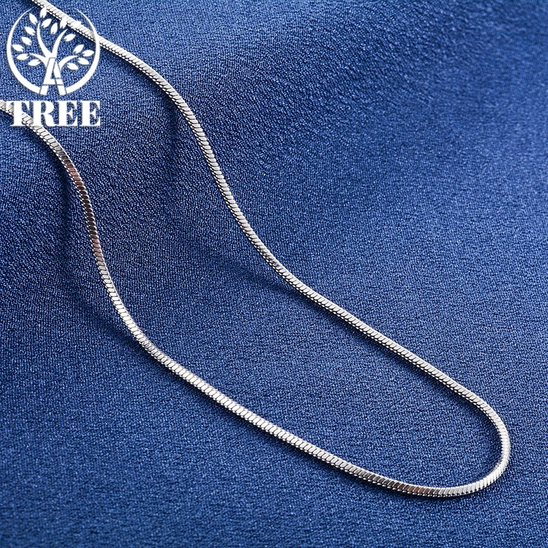 

Women Men Round Snake Chain 925 Sterling Silver Jewelry Accessories 16-30 inches Long Necklace 18K Gold DIY Neck Chain Wholesale