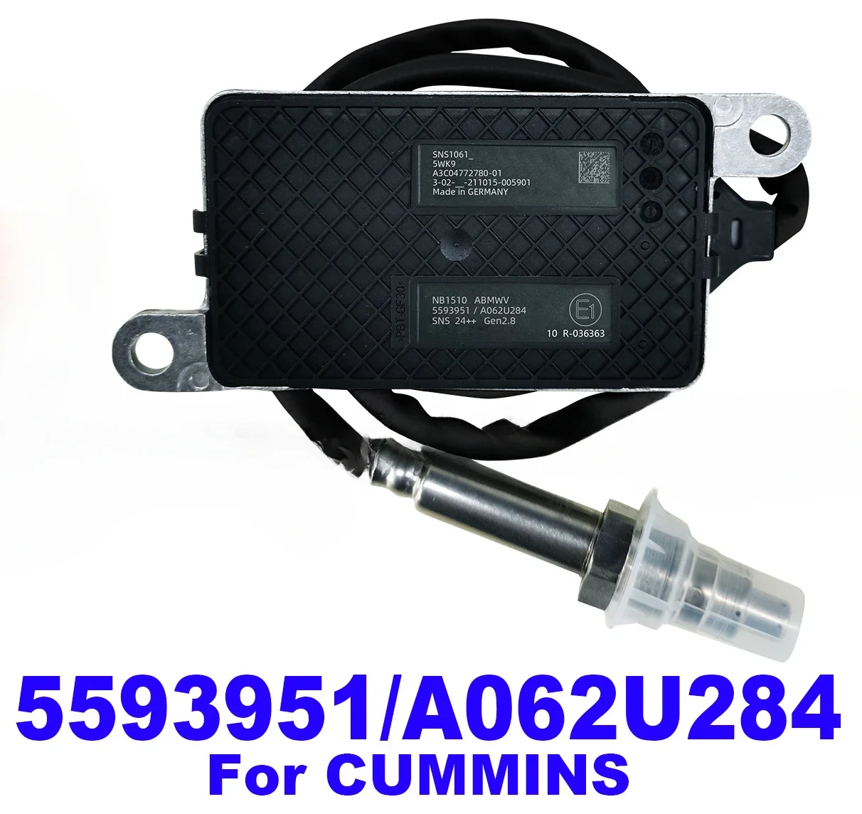 5593951 A062U284 NB1510 A3C04772780 Novo sensor de óxido de nitrogênio original Nox para peças de caminhão motor Cummins