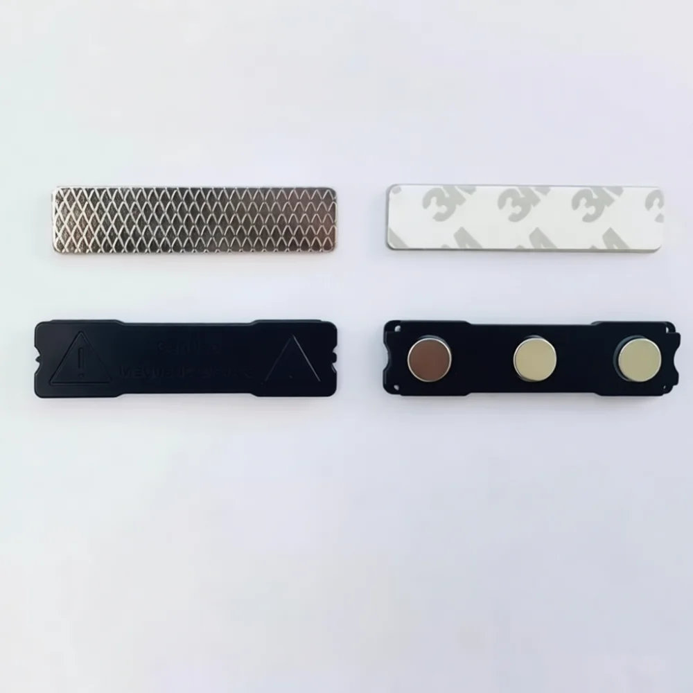 High Quality Metal Hat Shape Badge Magnetic Fastener Neodymium Name Tag Holder For Professional Business Daily Wear