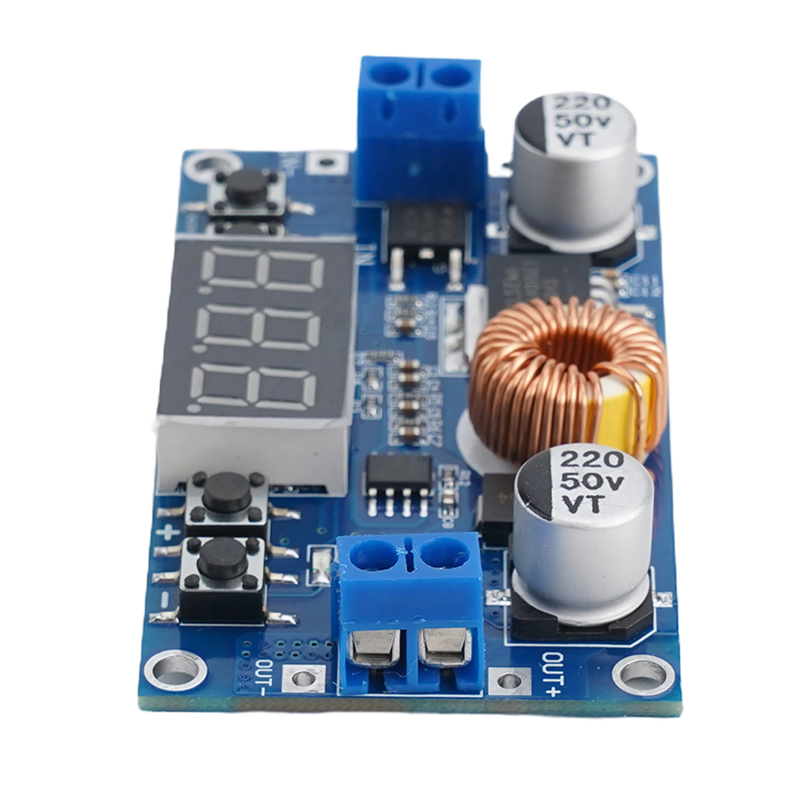 5A 75W adjustable DC DC power supply module with multi level protection and integrated voltmeter for electronic and CNC devices