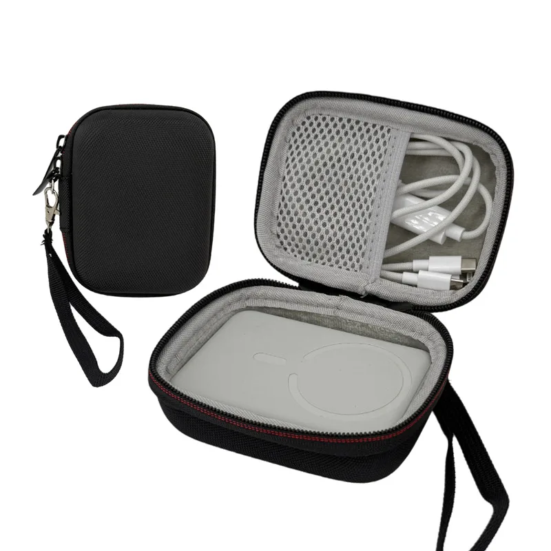 EVA Hard Storage Case Compatible With Baseus Ugreen Apple Xiaomi Magnetic Power Bank, Cable & Earphone Portable Protective Bag