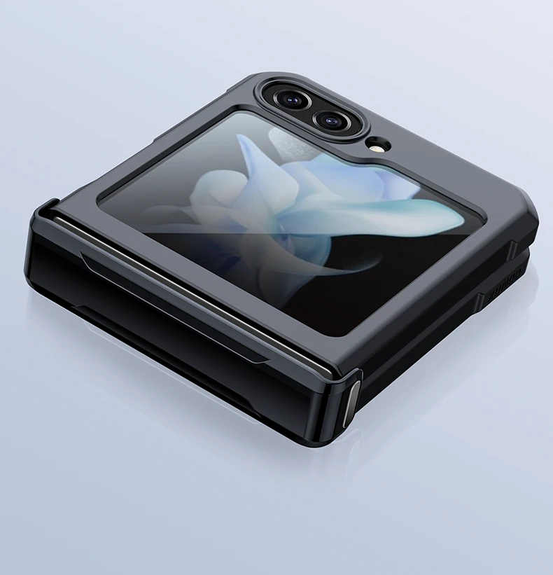 Xundd für Samsung Galaxy Z Flip 7 5 Z Flip 6 7 5G Hülle Airbag stoßfestes Acryl+TPU+Glas Rückseite für Flip5 Zdaa 5 7 Diego Premiere – Detail 10