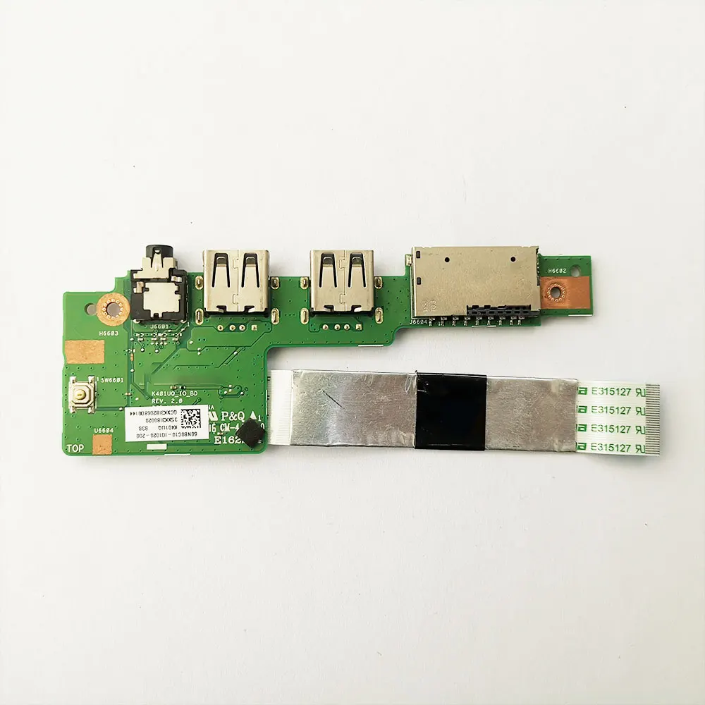 For ASUS K401L K401UQ K401UB K401LB A401L A400U A401LB U4000 V405U Laptop Audio USB Jack Port Switch Power Button Board Cable