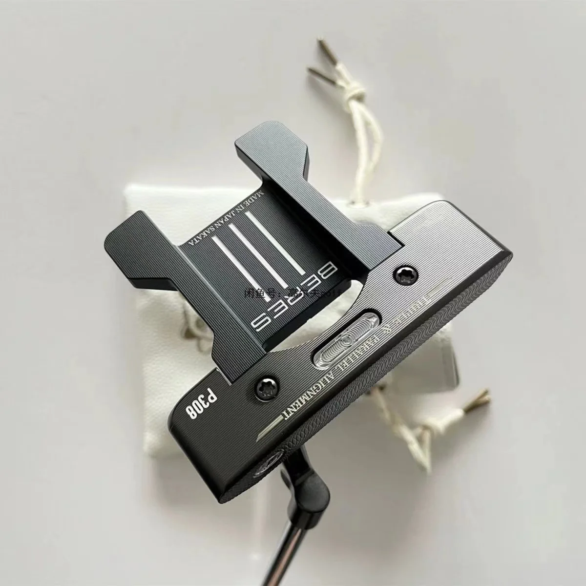 P308 Black Golf Putter Steel 303 CNC Forged Milled Right Handed For Men With Steel Shaft And Head cover