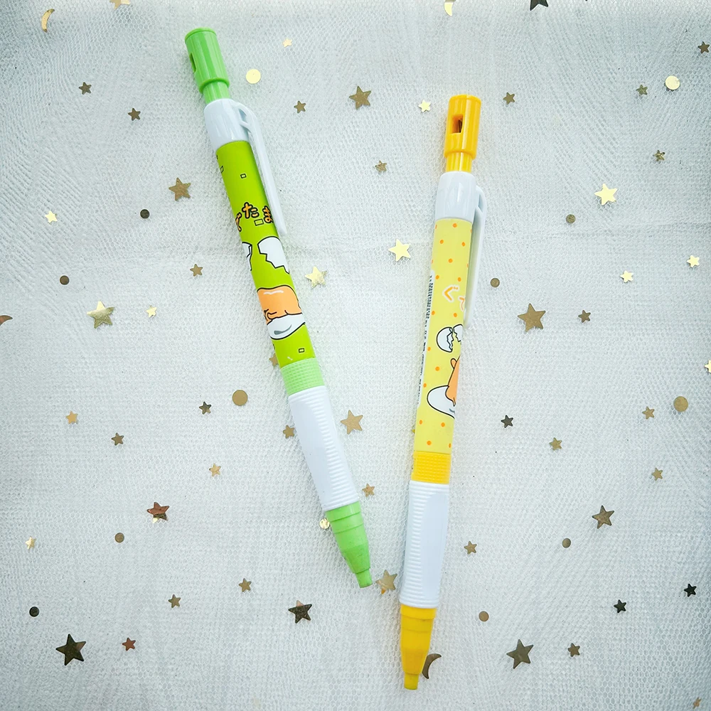 2 PCs Kawaii Stationery Cartoon Automatic Pencil 2.0 Japanese School Supplies Darwing Mechanical Pencils Stationary Cute Things