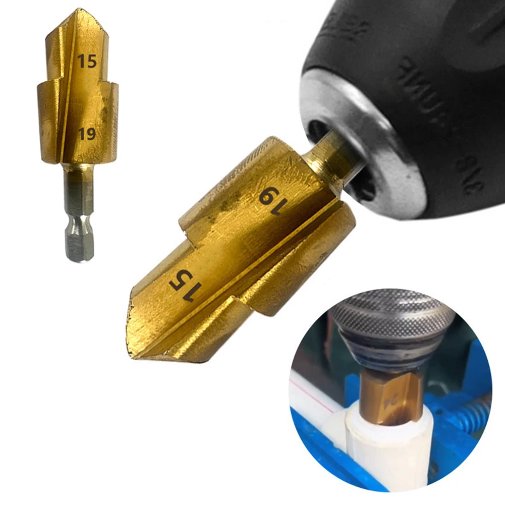 

Hexagonal Shank PPR Lifting Drill Bit Full Open Process Water Pipe Expansion Drill Bit Punching Tool Water Pipe Connection Tool
