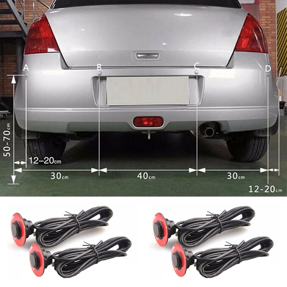 Kit de capteur de stationnement vidéo pour voiture, aide radar de secours, moniteur automatique, affichage numérique, noyau de touristes, CPU, pièces automobiles, DC 12V