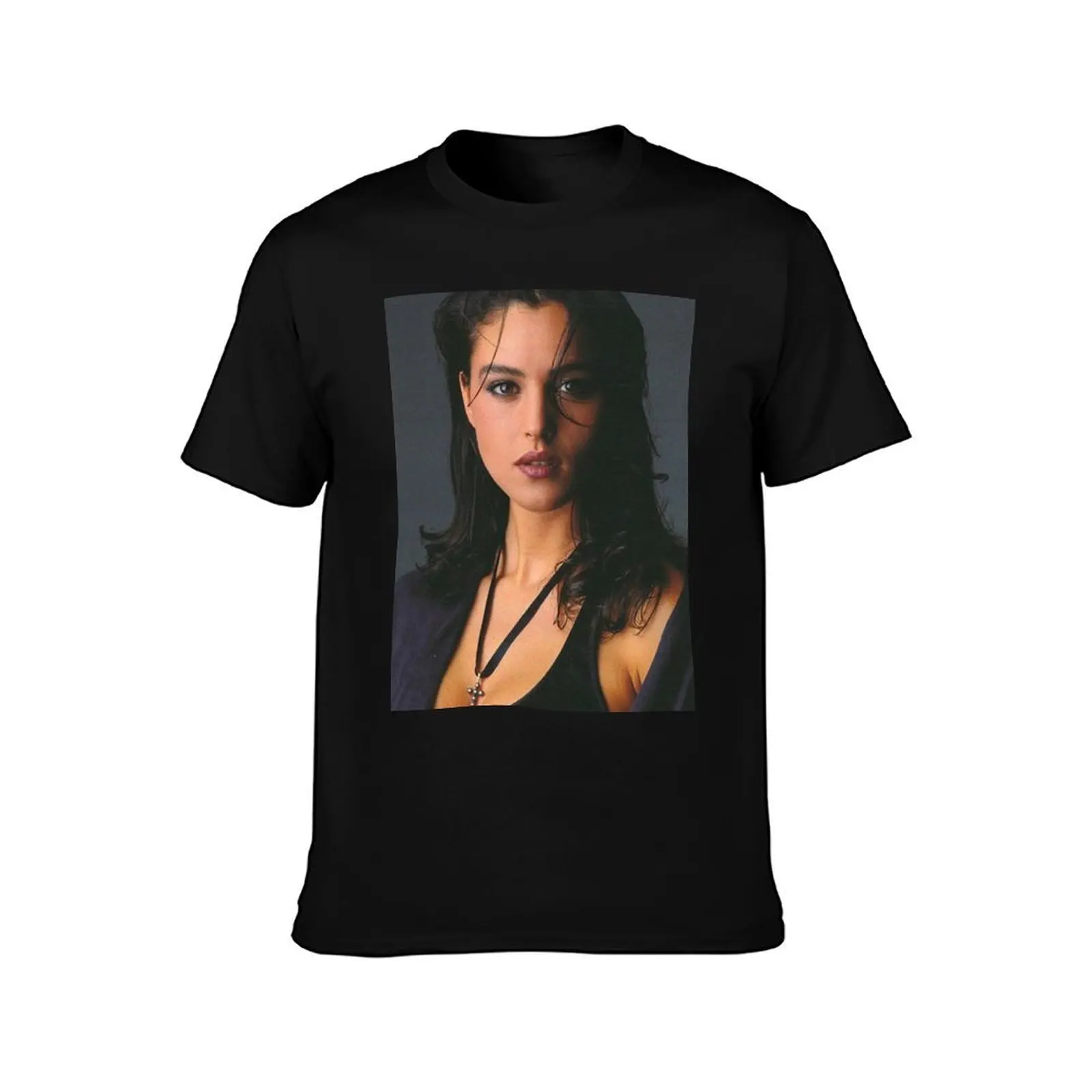 Monica Bellucci T-Shirt Casual Light Summer Short Sleeve Top T-Shirt