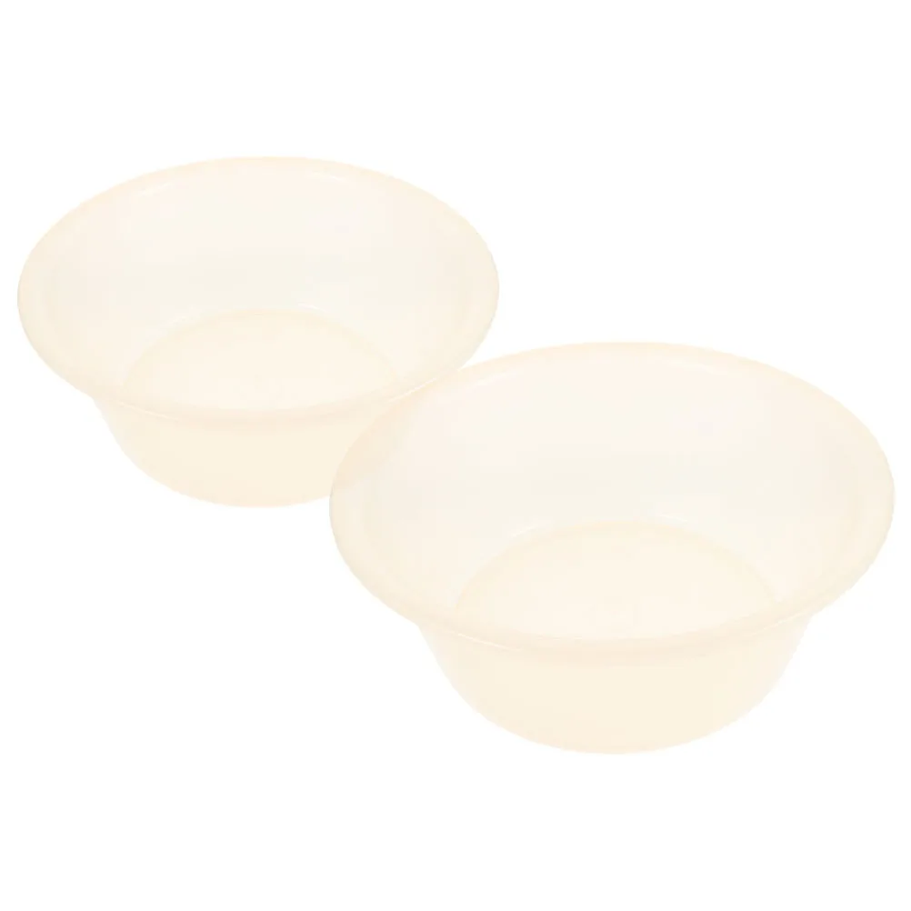 

2 Pcs Wash Basin Foot Bath Tub Accessories Bucket Dish Washing Portable Massager Plastic Student