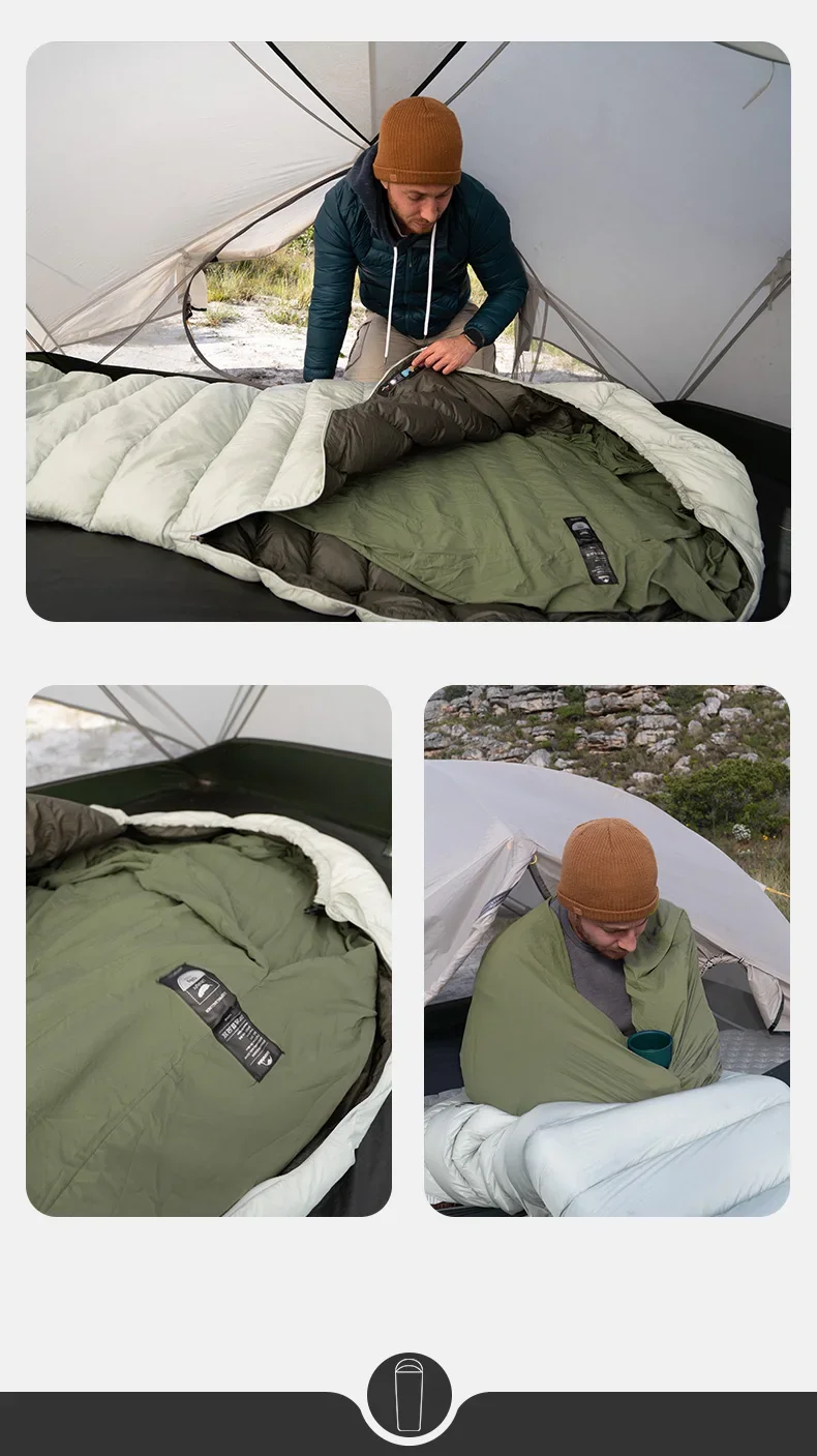 Naturehike Schlafsack-Einlage, leichter Einzelschlafsackbezug, ultraleicht, bequem, Camping-Bettlaken, Reise-Schlafsack – Detail 12