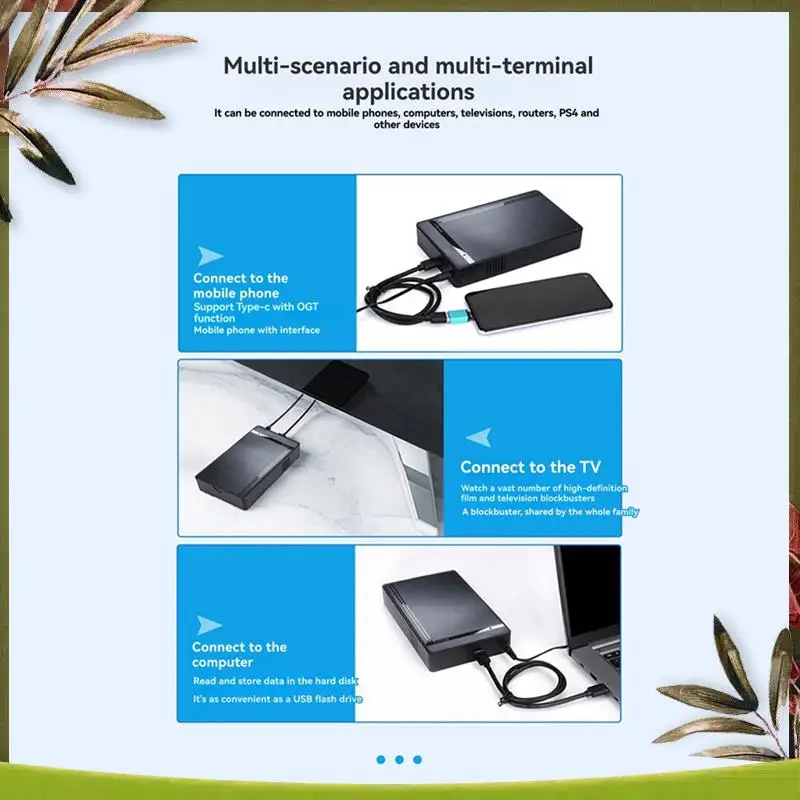 

New-3.5Inch SATA HDD Enclosure 3.5Inch SATA External HDD Enclosure For PC Lapop EU PLUG