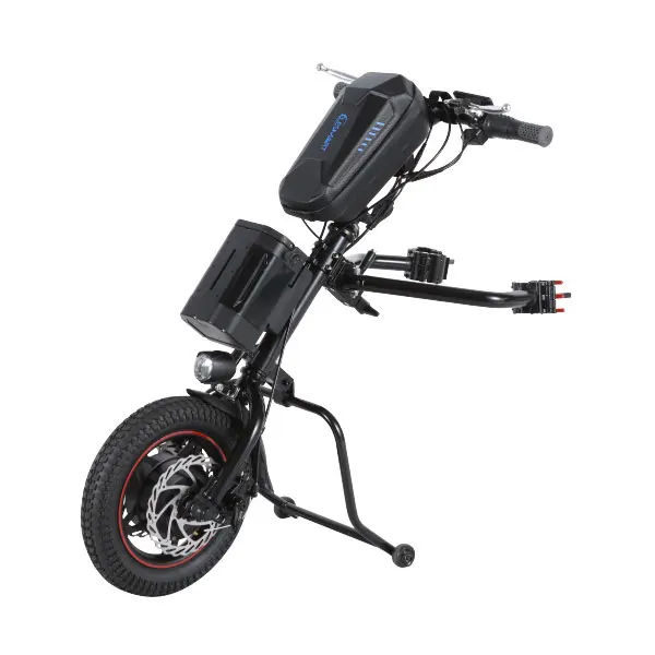 

new product wh12b cnebikes Long range 36v 350w electric wheelchair attachment handcycle with 14ah battery for handicap