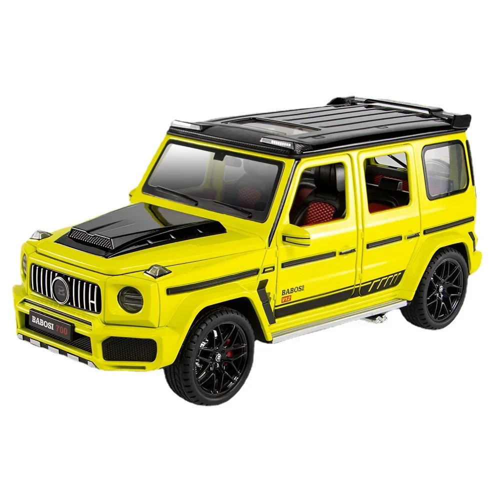 1:18 Mercedes Benz G700 Simulation Toy Vehicles Model Alloy Pull Back Metal Genuine License Collection Gift Off-Road Kids F393